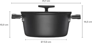 Katls 3,5 l z nepiedegošs pārklājums, ar vāku (d. 1052227) Hard Face