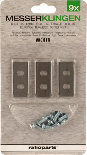 Zestaw noży Worx z śrubami /9 setów/