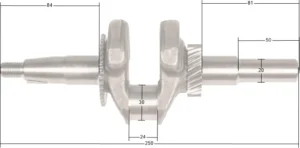 Kloķvārpsta Loncin LC168F-2H G200F(D)