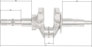 Kloķvārpsta Loncin LC50ZB60-4.5Q LC168F-2