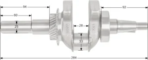 Kloķvārpsta Loncin G240F G240FD G270F G270FD