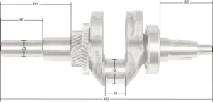 Kloķvārpsta Loncin G340F G340FD G390F G390FD LC188F