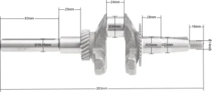 Kloķvārpsta Loncin G200F zamiatarka ZM02 ZM04