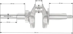 Kloķvārpsta Loncin LC170FDS