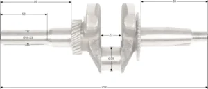 Kloķvārpsta Loncin G210FA