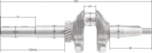 Kloķvārpsta Loncin LC1P70FCD-F LC1P70FC-F-E5 LC1P68FA