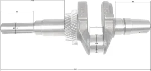 Kloķvārpsta Loncin LC1P96F orģināla detaļa