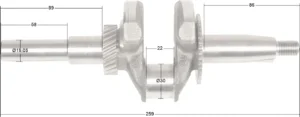 Kloķvārpsta Loncin  LC170F