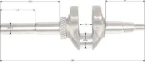 Kloķvārpsta Loncin LC1P75F
