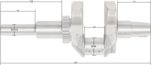 Kloķvārpsta Loncin LC2V80 (T231)