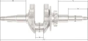 Kloķvārpsta Loncin LC40ZB20-1.7Q LC148F-2
