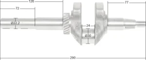 Kloķvārpsta Loncin LC1P70F-3