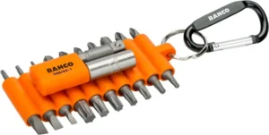 Zestaw bitów BAHCO do wkrętaków, uchwyt bitów i adaptor do nasadek 1/4” 22 szt.