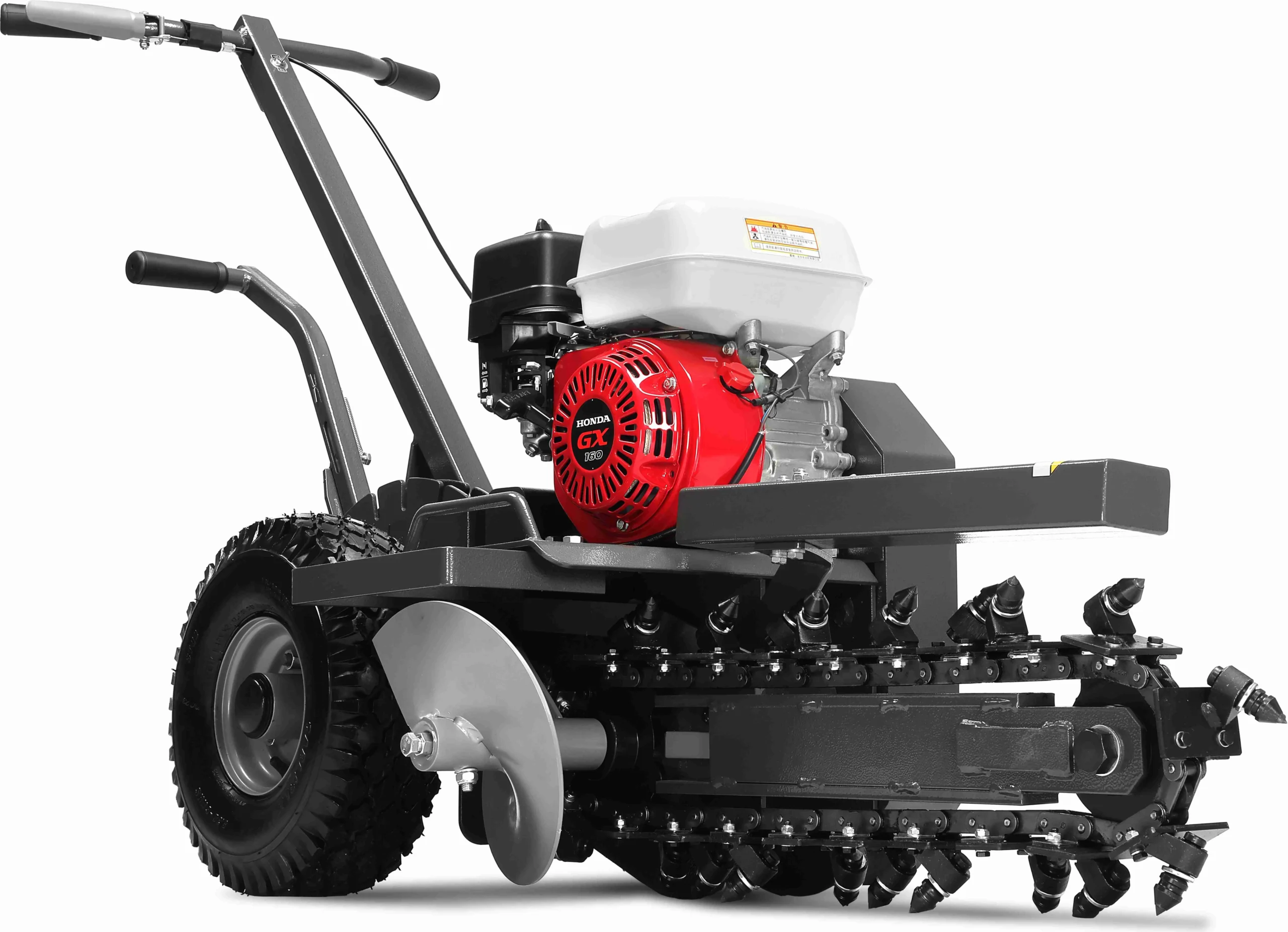 Weibang WBTR126H tranšeju frēze ar Honda benzīna dzinēju tranšeju rakšanai 30 cm dziļumā un 10 cm platumā Tranšeju rakšanas iekārta ar benzīna dzinēju