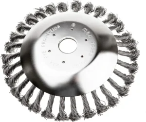 Szczotka do czyszczenia kostki brukowej drut splatany 200x25.4mm