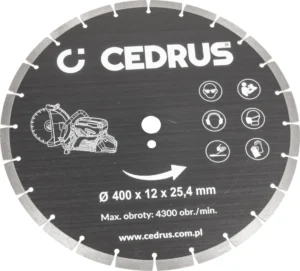 Tarcza tnąca Cedrus Przecinarka CEDPC400