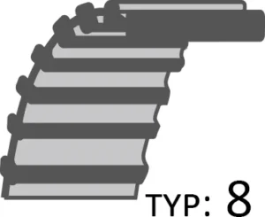 Siksna Cedrus pļaušanas mehānisma piedziņas traktorek Challenge Starjet  /20x1769/
