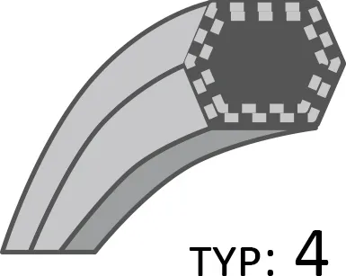 7871_belt_4_large Siksna Husqvarna nažu piedziņas CTH160;180 CRAFTSMAN 253800 /12,7x2920/ - Image 1