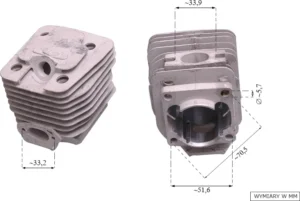 Cilindrs NAC 39mm CS3800 pilarki marketowe