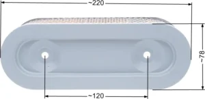 Gaisa filtrs B&S owalny  7-11 HP poziomy wał dolnozaworowy