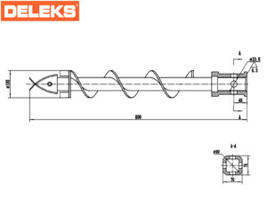 Auger ø 100mm post hole digger - S100