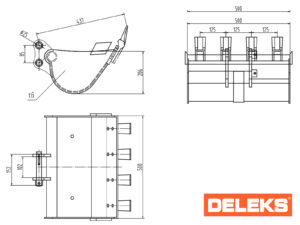Bucket for S100 miniexcavator - 50cm