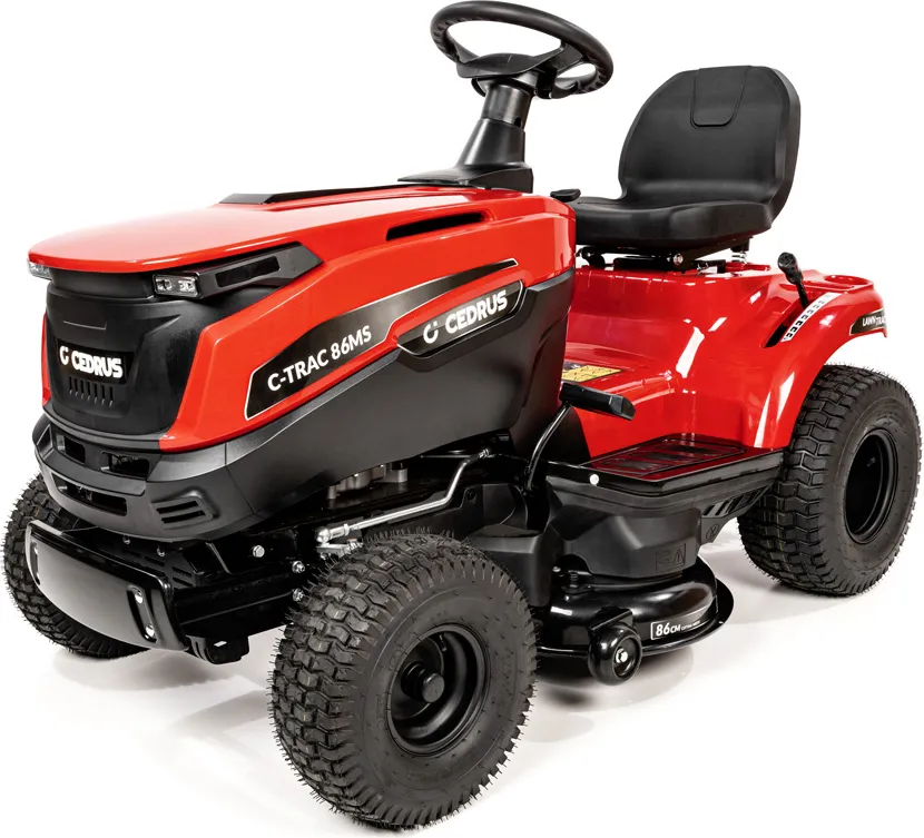 Mauriņa traktors zāles pļāvējs Cedrus C-Trac 86MS ar mehānisko transmisiju un sāna izmešanas funkciju Mauriņa traktors zāles pļāvējs Cedrus C-Trac 86MS