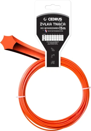 Trimmera aukla 2.4/15m k gwiazdka pomarańcz