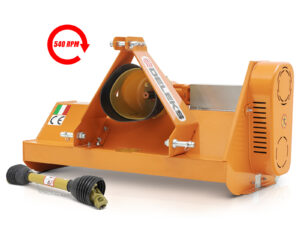 Flail Mower for compact tractors - 100cm - Reverse rotation gearbox