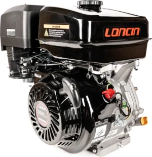 Benzīna dzinējs Loncin G390F-L horizontāla vārpsta 22,2 mm / 105 mm stożek