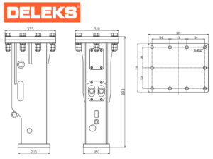 Hydraulic breaker for miniexcavator