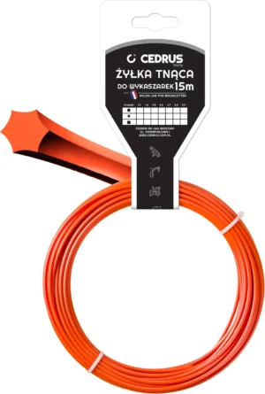 Trimmera aukla 2.7/15m k gwiazdka pomarańcz