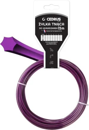 Trimmera aukla 3.0/15m k gwiazdka fiolet