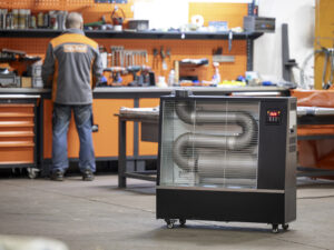 Infrared heater for large surfaces
