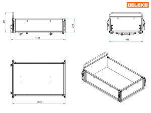 Load box for XE500H wheelbarrow