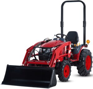 TYM T255 mini traktors ar frontālo iekrāvēju jauni traktori lauksaimniecībai