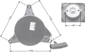 Starteris NAC WR65704A; MTD Torx Thorx kosiarki marketowe