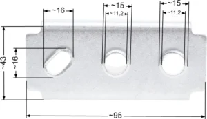 Naža stiprinājuma adapteris NAC S460V C460VH wał 22.2mm bez nacięcia na seger