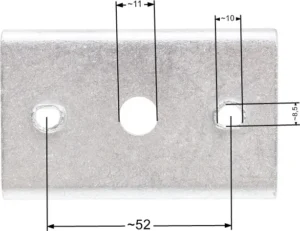 Naža stiprinājuma adapteris NAC S460VHY wał 22.2mm