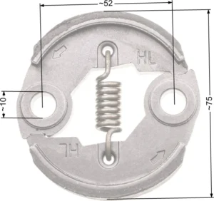 Sajūgs NAC 75mm duże metalowe wykaszarki marketowe