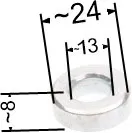 Tuleja dystansowa adaptera noża NAC wys. 8mm / śr. 24mm kosiarki marketowe