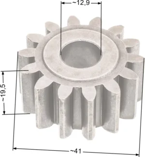 Zobrats napędu Nac WR6548 LS0855-40118-JU DYM 1560 1566 Hecht 552RS Grizzly BRM5055 14 zębów lewa