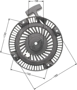 Starteris B&S Z400 / Z500 zam. 695058 591606