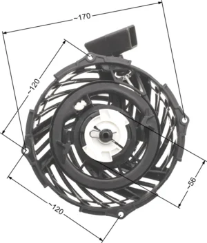 Starteris B&S 450E 500E 550E 575E 593959 591139 590588