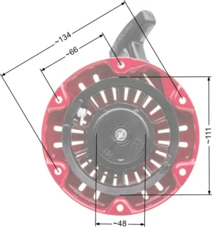 Starteris Honda GX100 zam. 28400-Z0D-V02ZC / 28400-Z0D-003ZA