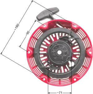 Starteris Honda GX240 GX270 zam. 28400-ZE2-W01