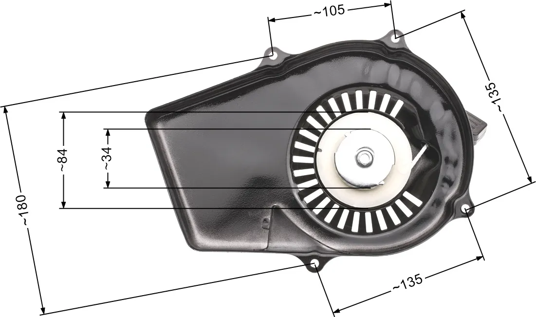 NZ568_04 Starteris Black&Decker Castorama agregaty chińskie 2-suw metalowe zabieraki - Image 1