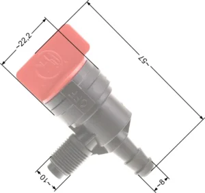 Zawór paliwa B&S Tecumseh 1/4 cala 8mm gwint zam. 399517 23330013