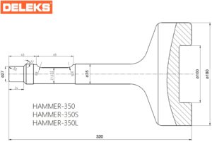 Post Driver cup chisel for Hydraulic breaker 350