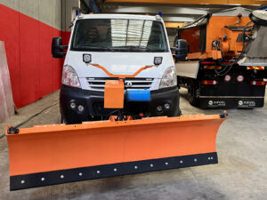 Snow plow for cargo vans
